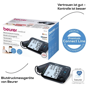 BEURER Blutdruckmessgerät BM 54 Bluetooth® Abschaltautomatik XL-Display schwarz